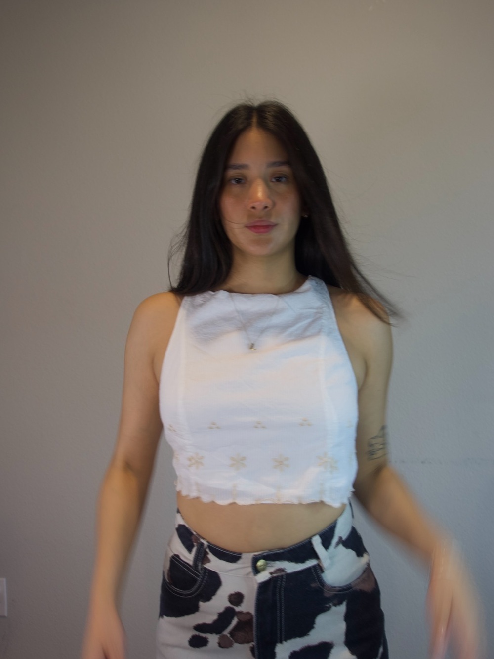 Free People Kayla Embroidered Crop Top - Picture 1 of 5